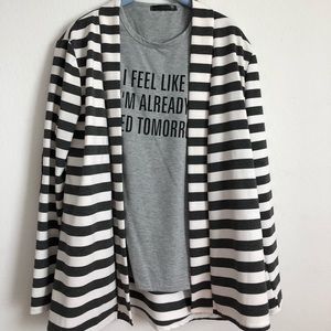 Stylish shirt and light sweater